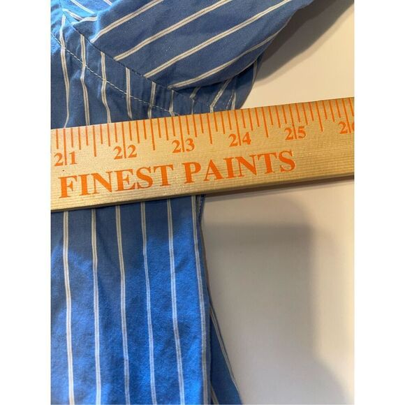 Mens American Eagle Blue White Buttondown Long‎ Sleeve Shirt XLT Classic Fit A21 - Picture 6 of 7